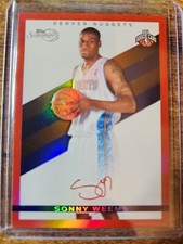 2008-09 Topps Signature Sonny Weems Facsimile Red Foil Rookie RC 780/869 #TS-SW