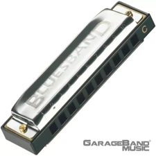 Hohner BluesBand Harmonica Key of C Blues Band Stainless Steel, 1501