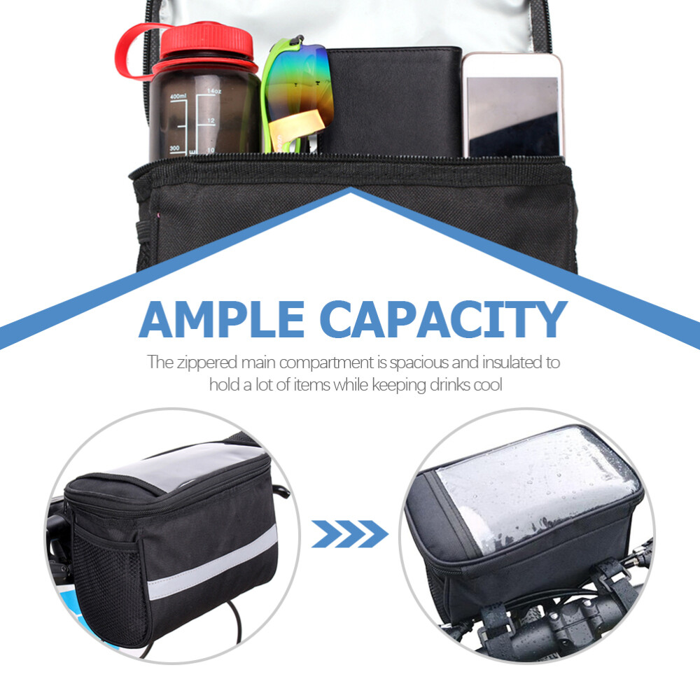 Set of 2 Handlebar Bag Saddle Motorized Bicycles Front eBay