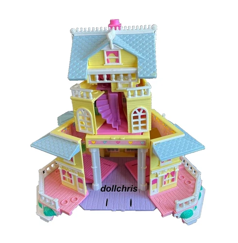 1995 Vintage Polly Pocket Bluebird Club House Pop-Up Mansion READ DETAILS