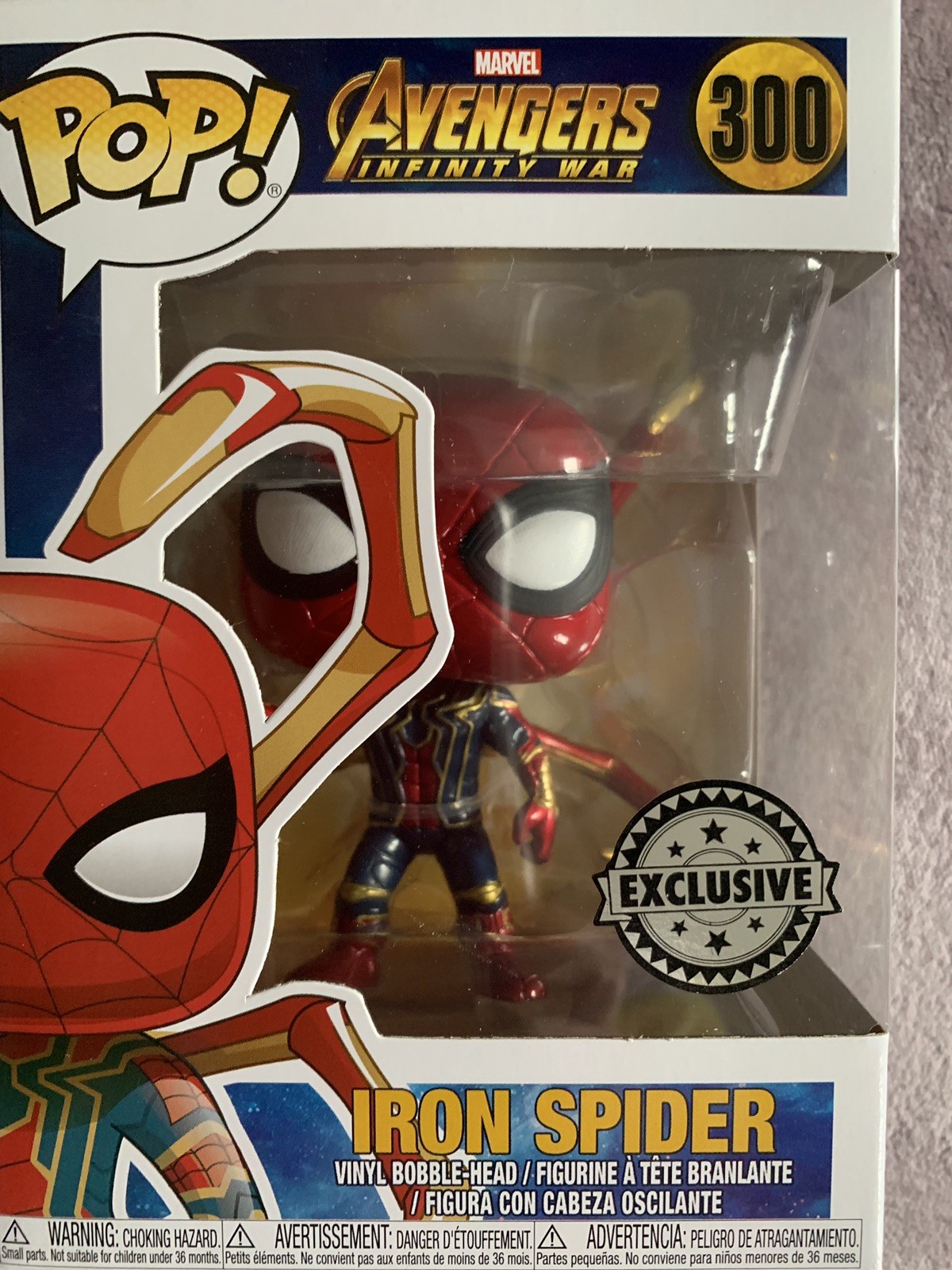 iron spider pop vinyl with legs