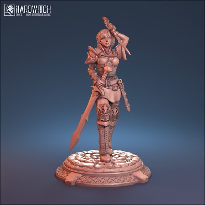Elf Swordsman Miniature Half Elf Adventurer Figure for TTRPG's like D&D 5e