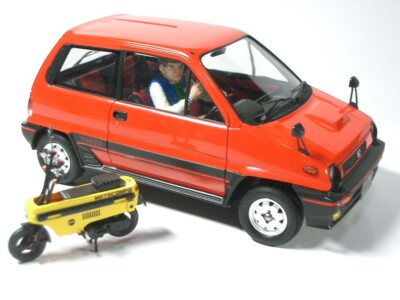 Rare model kit Tamiya 1/24 Honda City R with motocomponent from