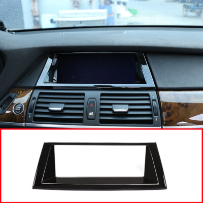 Gloss Black For BMW X5 E70 X6 E71 Centre Console GPS Navigation Box Frame(08-13)