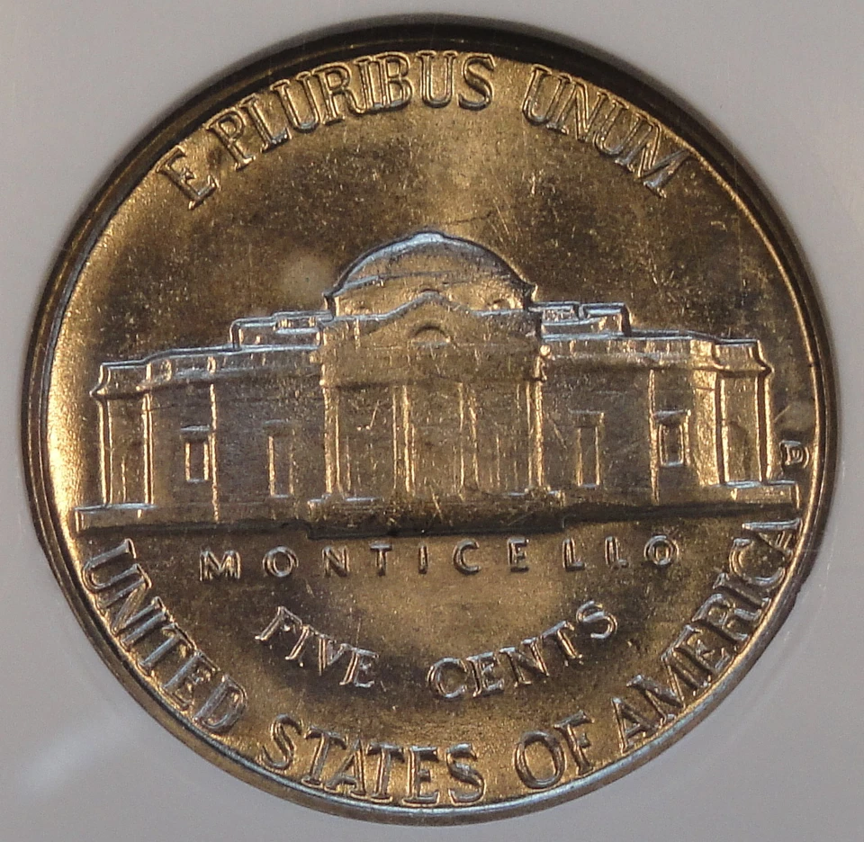 1960-D Jefferson Nickel 5c NGC Certified MS66 - Image 2 of 4