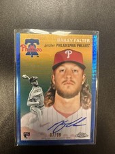 Bailey Falter 2023 Topps Chrome Platinum Auto Autograph RC #87/99 Phillies T1
