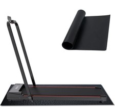 Treadmills Mat for Health  Fitness Exercise Equipment 31.4"x4', Black