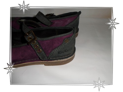 D - Chaussures Ballerines Gris Violet Kickers Pointure 37 - Imagen 5 de 5