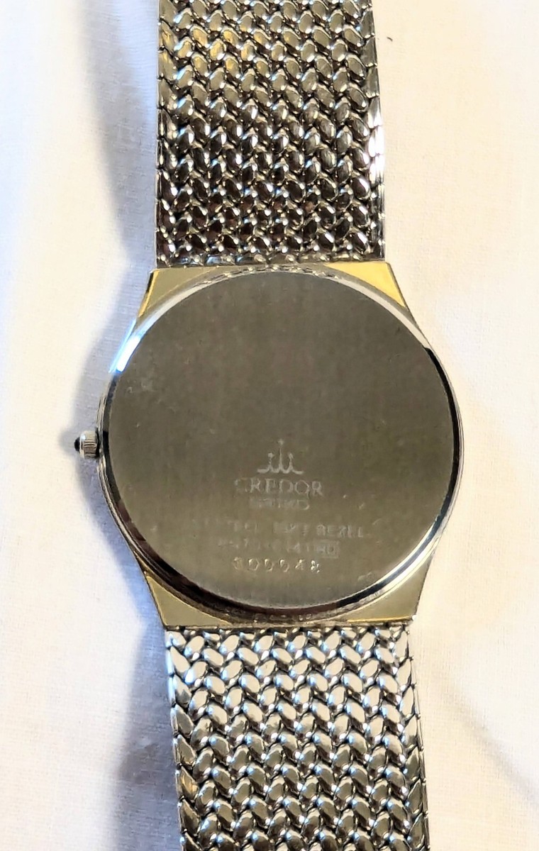 Men's Seiko Credor 8N70-6141 Diamond Bezel Yellow Gold 18k Men's Seiko Credor 8N70-6141 Diamond Bezel Yellow Gold 18k