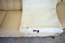 Oberbett Merino gelockt gewendet, Wolldecke T...