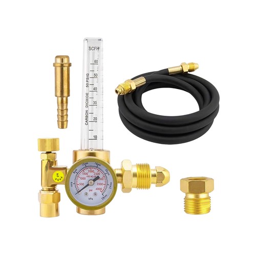 Regolatore CO2 Argon Metallo Regolatore Gas Saldatura MIG e TIG Regolatore Saldatura US - Foto 14 di 14