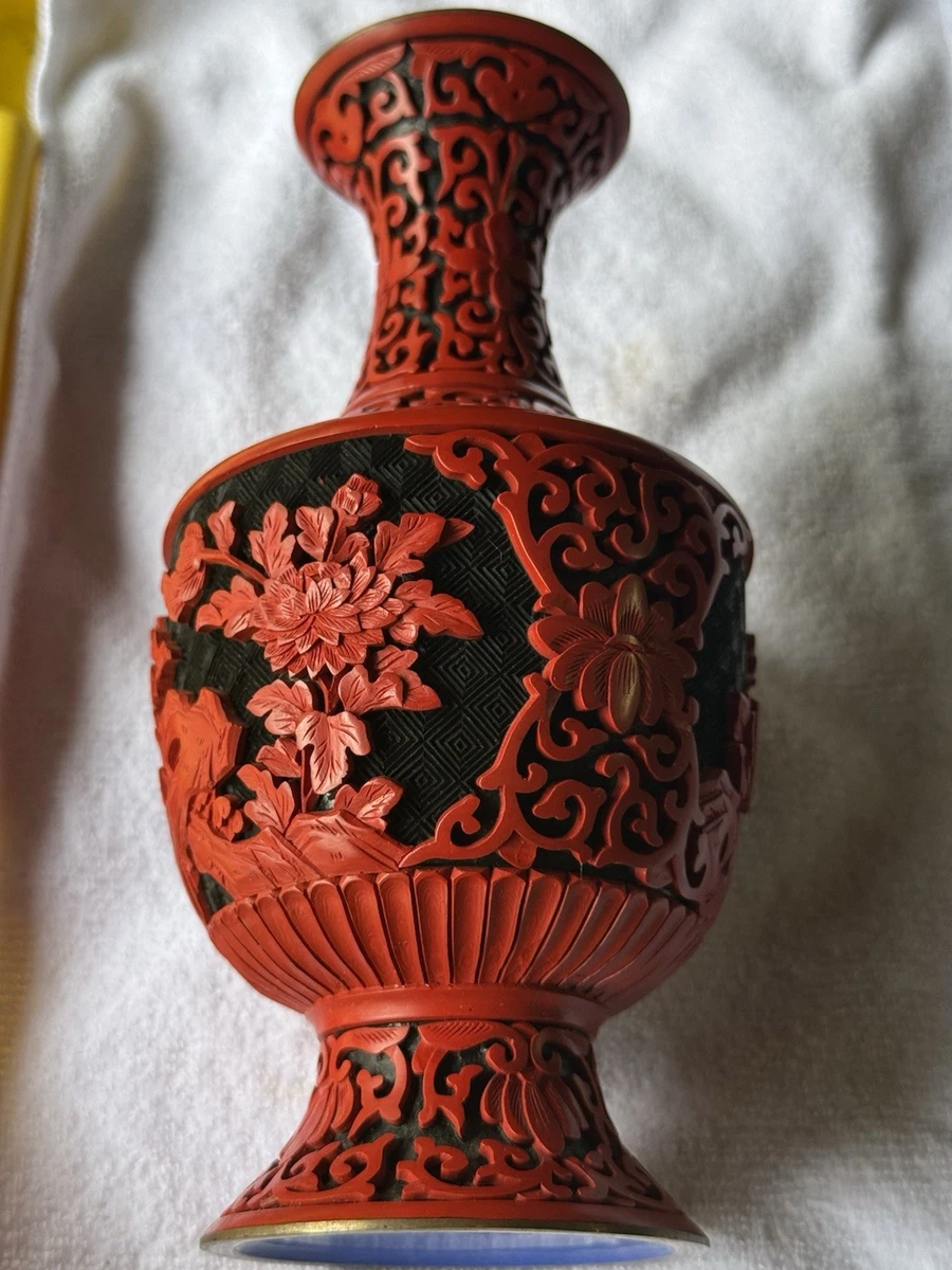 中国雕漆花瓶| eBay