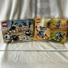 LEGO Creator 3 in 1: Furry Creatures Cat and Mouse 31021 & Playful Cat 31163 New