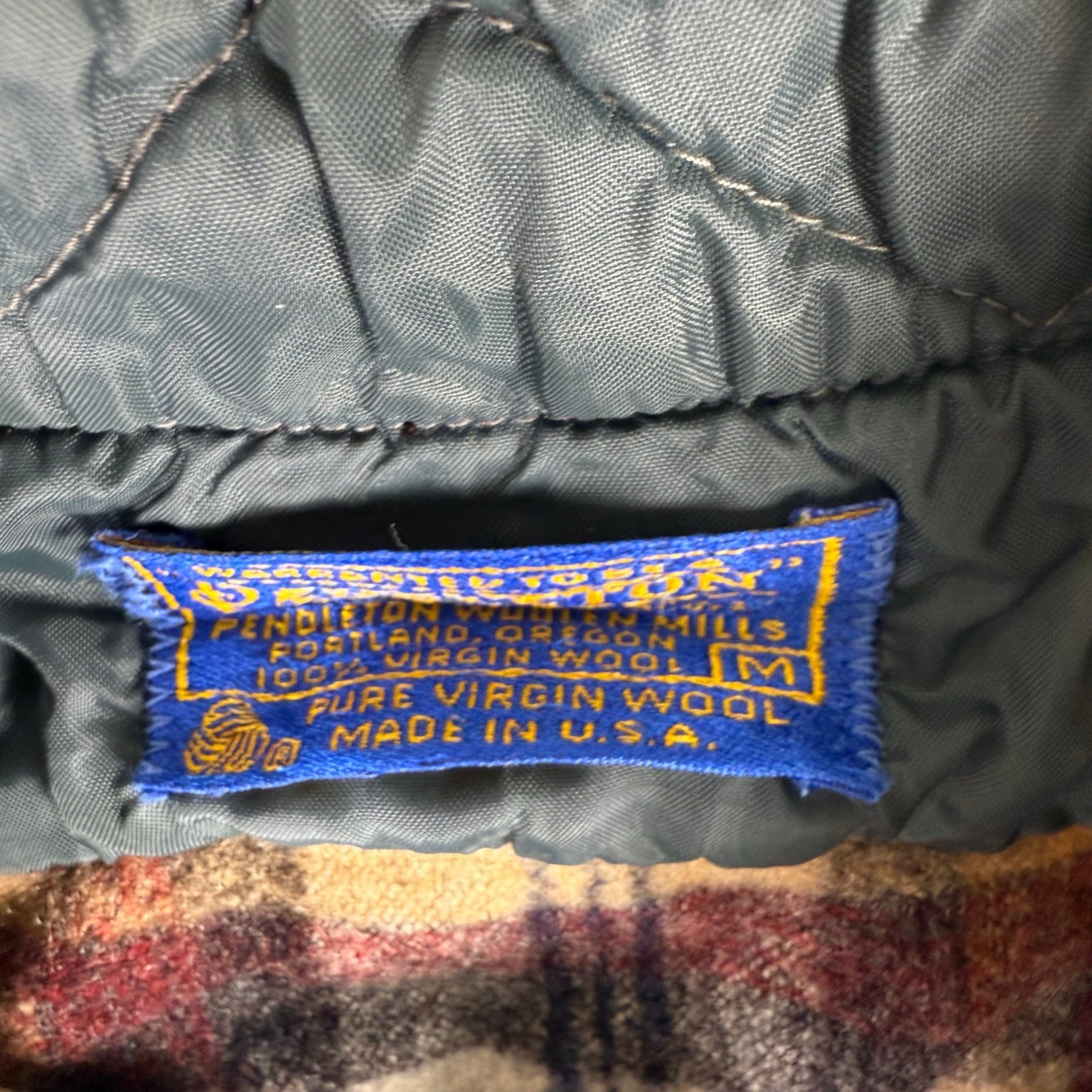 Vintage 60s Pendleton Button Down Wool Shirt Flan… - image 5