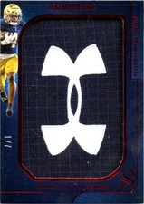 JEREMIYAH LOVE RC 2025 PANINI SILHOUETTE RED UNDER ARMOUR JUMBO ROOKIE PATCH 1/7
