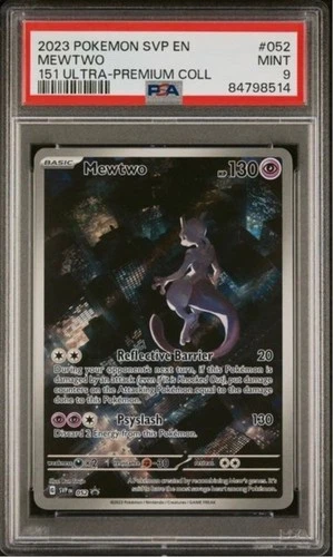 2023 POKEMON SVP EN-SV BLACK STAR PROMO 151 ULTRA-PREM COLL #052 MEWTWO PSA 9
