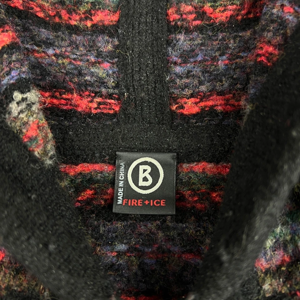 Chaqueta BOGNER Fire+Ice Tejida con Capucha Cremallera Lana Patrón Isla Justa Para Mujer Mediana Foto 2 de 4