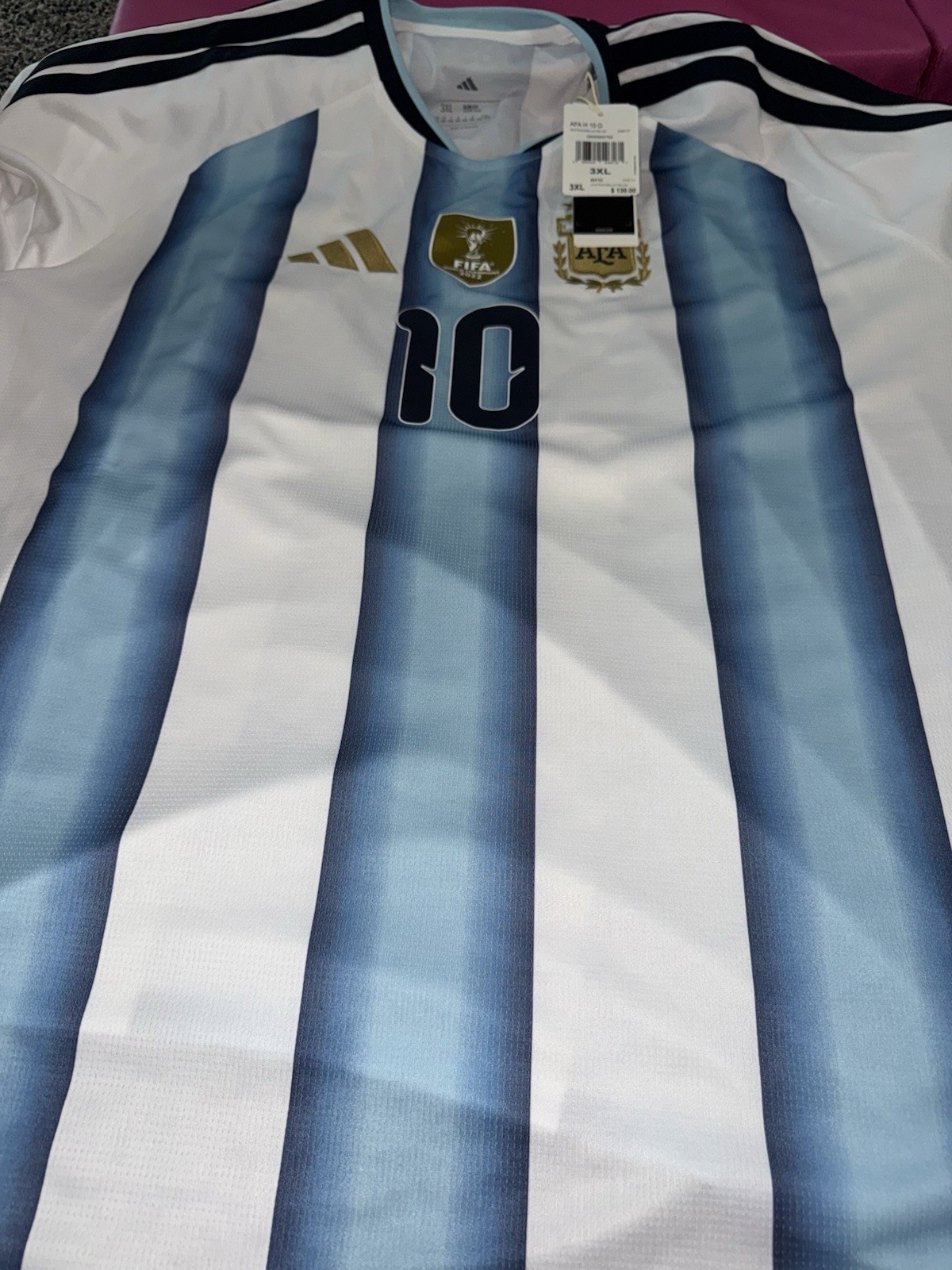 Adidas 2026 FIFA World Cup Argentina Replica Home Messi Jersey 3XL