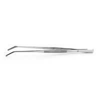 Weis Grillpinzette KüChenpinzette Aus Edelstahl 30 Cm Gewinkelt