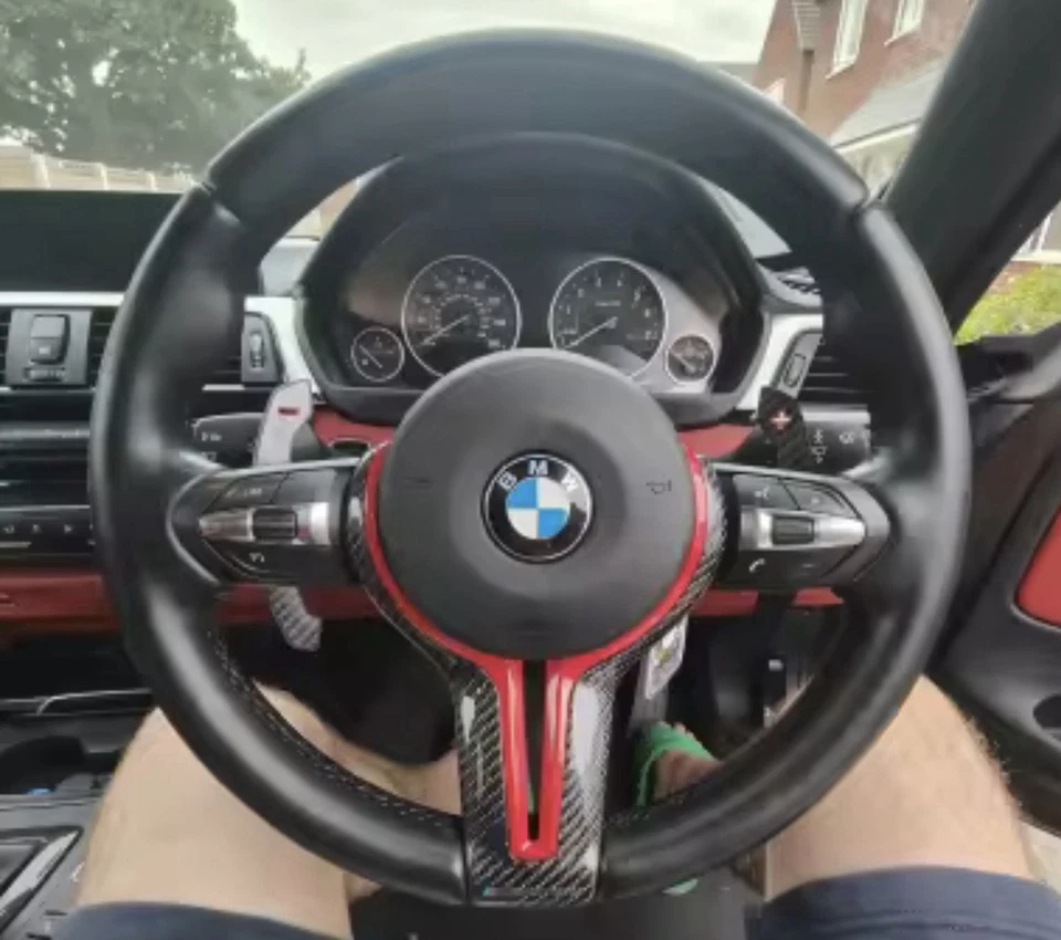 Für BMW F10 F20 F15 F16 F25 F26 F30 F31 F34 F36 F80 M3 M4 Carbon Lenkradblende - Bild 3 von 3