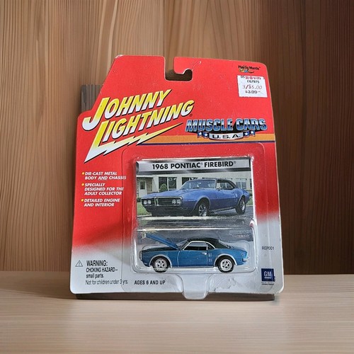 2001 Vintage Johnny Lightning Muscle Cars USA BLU 1968 PONTIAC FIREBIRD