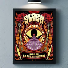 Slash Live At The Serpent Festival 2025 Album Cover Art Home Decor Poster