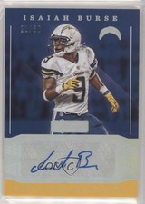 2016 Panini Donruss Signature Series Holo Silver 21/50 Isaiah Burse #32 Auto 0c2