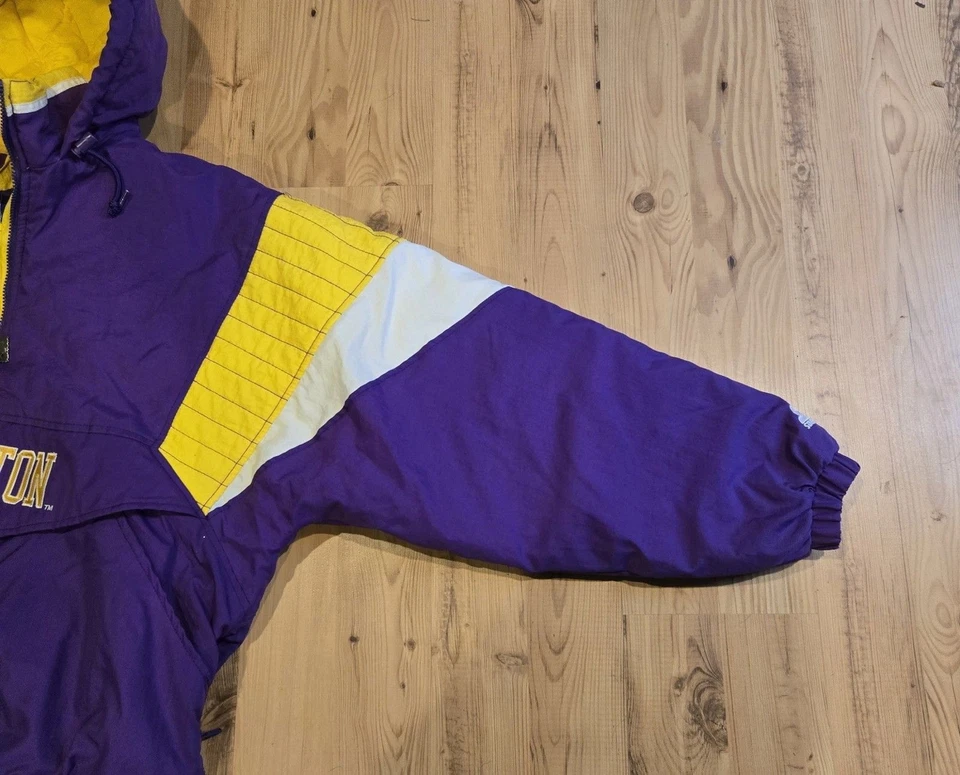 Chaqueta Pullover Púrpura/Amarilla De Colección Starter Para Hombre Talla XL Washington Huskies Foto 4 de 4