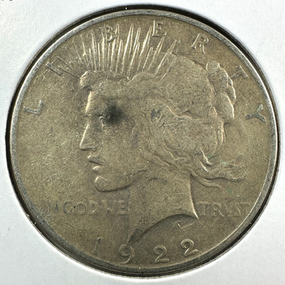1922 $1 Silver Peace Dollar (89489)