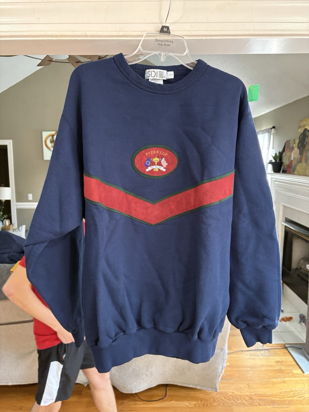 Vintage SDI Golf Ryder Cup The Belfry Blue Sweatshirt Men’s L Rare