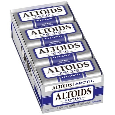 Sugar-Free Mint Candy Tins - 1.2 oz (Pack of 8)
