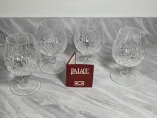Royal Crystal Rock RCR Brandy Glasses x 4 Never Used