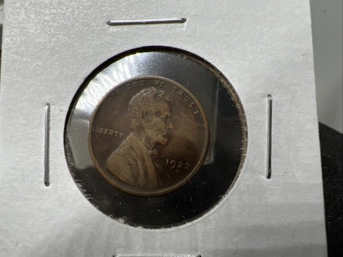 1922 D 1c Lincoln 1c Wheat Cent Coin Fine / VF Details Circ Semi Key Date