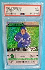 2023-24 Matthew Knies Upper Deck Credentials Green #191 Rookie RC /25 PSA 9 MINT
