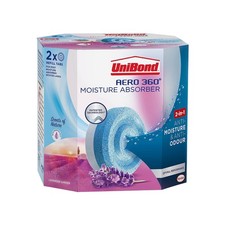 UniBond AERO 360° Lavendel Garten Feuchtigkeitsabsorber Nachfülltabs Pack 2 x 450g
