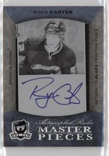 2007-08 Upper Deck The Cup Auto Rookie Printing Plate Black 1/1 Ryan Carter 7ez