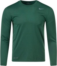 Nike Legend Dri-Fit T-Shirt Long Sleeve Gorge Green ALL SIZES 727980 341 NEW