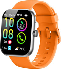 Smartwatch Herren Damen 1,96" HD Touch Fitnessuhr Damen Mit Telefonfunktion, Sma
