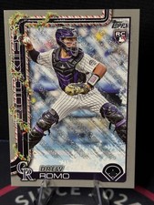 2025 Topps Holiday Baseball Drew Romo Silver Glitter Colorado Rockies RC #H114