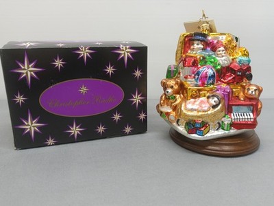Christopher Radko - Vintage Toy Chest Glass Christmas Ornament 2002