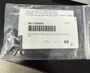 Quantum Rehab side arm mounting bracket for egg switch, TB3 arm MEC1800866