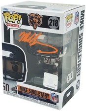 SALE! Mike Singletary Auto Funko #218 Funko Pop Vinyl Figurine Bears Beckett Wit
