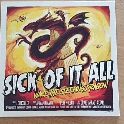 Sick Of It All Wake The Sleeping Dragon! LP Vinyl 2022 Black 12'' Hardcore
