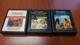 Atari 2600 Game Lot 24 Carts Pitfall Kaboom Atlantis Mario Bros Pac‑Man
