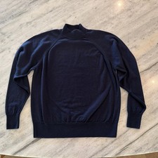 Jonelle Pure Merino Wool Mock Turtle Neck Sweater Scotland Women s Size 12
