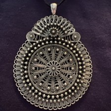 New York And Company Statement Pendant With Cord Necklace