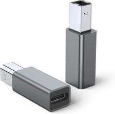 USB C Female to Printer Male Adapter , USB Type C to USB B Convert Connector