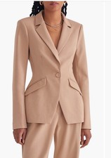 NEW Favorite Daughter THE FAVORITE BLAZER BEIGE Size Small Nordstrom 328
