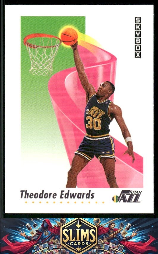 1991-92 SkyBox Utah Jazz Blue Edwards #280
