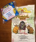 VINTAGE 1997 MCDONALDS ANIMAL PALS BROWN BEAR PLUSH TOY SEALED HAPPY MEAL & BAG — photo 1